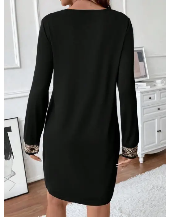 Göz Alıcı Mini İthal Krep Elbise