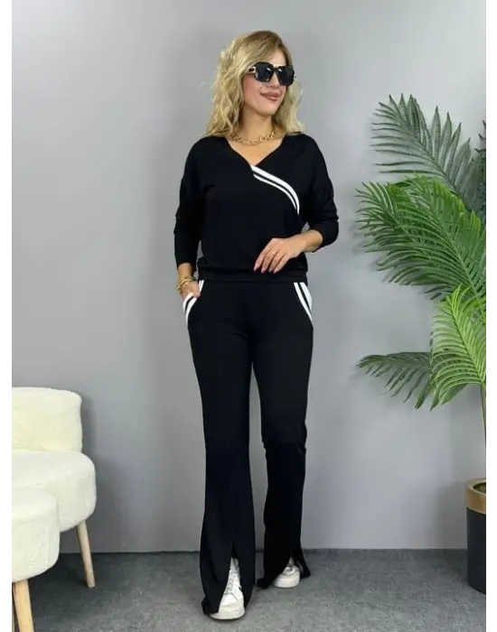 Modern V Yakalı İki Parça Takım