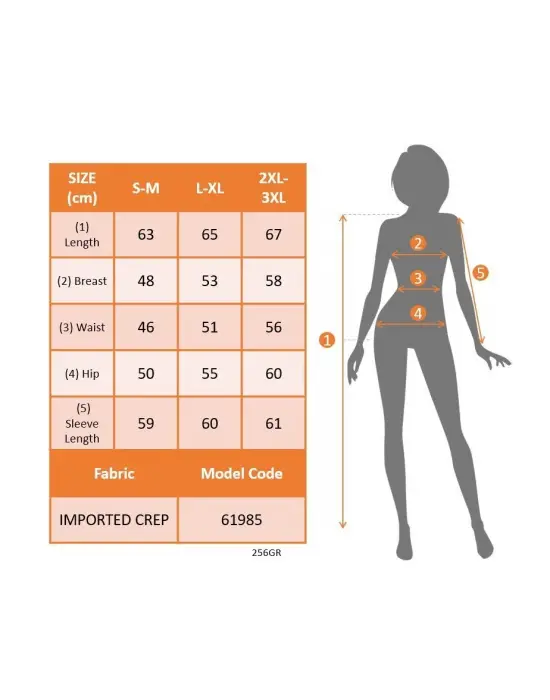 Kadın Uzun Kollu Yaka Detaylı Düğmeli Ithal Krep Bluz