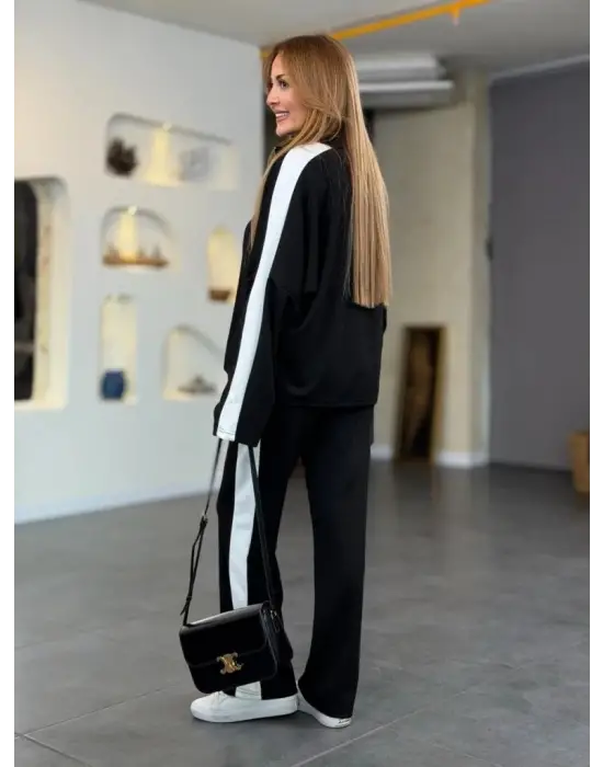 Zarif İki İplik Bluz ve Pantolon Takımı