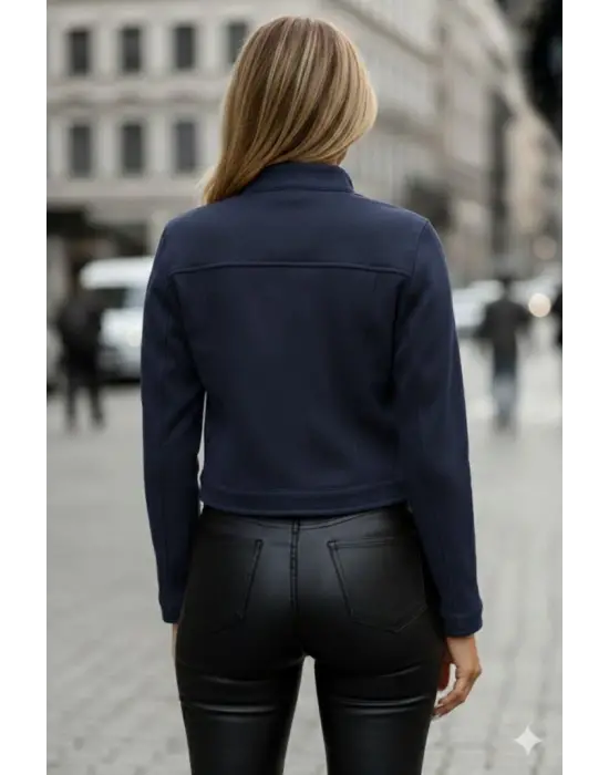 Trend Süet Kısa Ceket