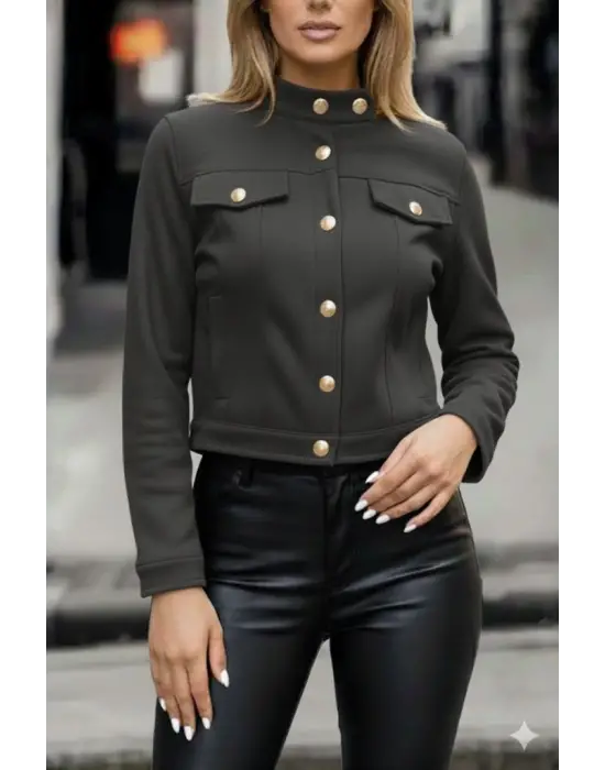 Zarif Süet Kısa Ceket