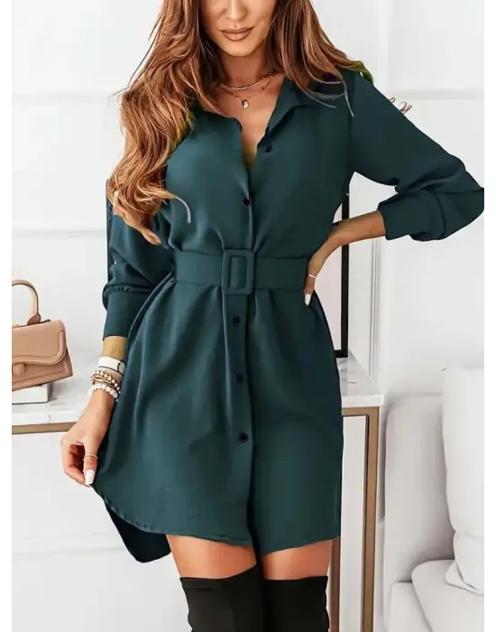 Trend Belden Kemerli Kadın Elbise