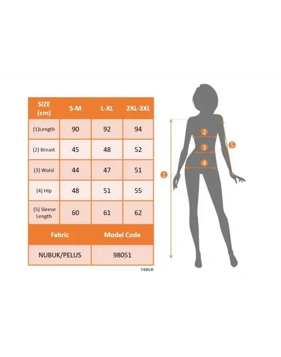Kadın Uzun Kollu Yakalı Düğmeli Süet Mini Manto