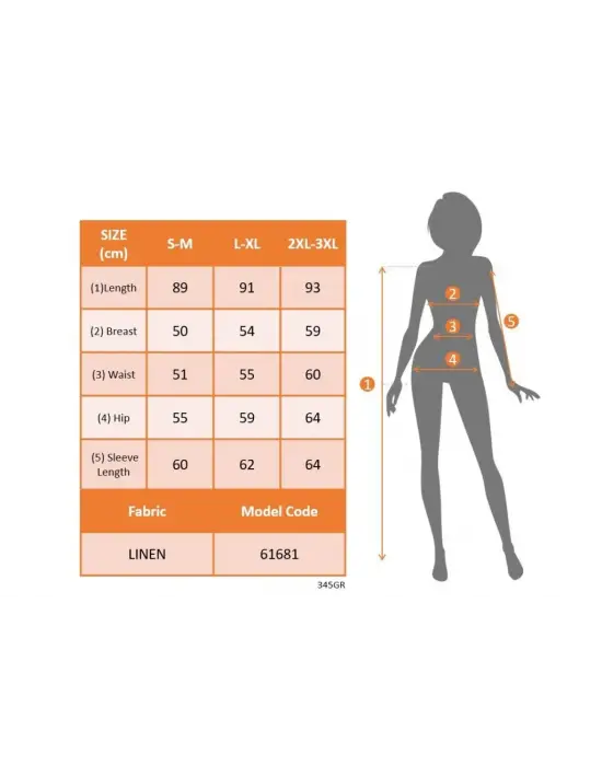 Kadın Uzun Kollu Yakalı önden Düğmeli Beli Kuşaklı Mini Ithal Keten Elbise