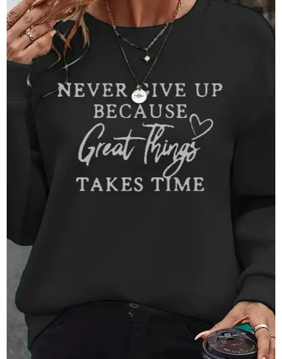 Kadın Uzun Kollu Yuvarlak Yaka Iki Iplik şardonlu Bluz