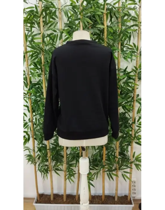 Kadın Uzun Kollu Yuvarlak Yaka Iki Iplik şardonlu Bluz