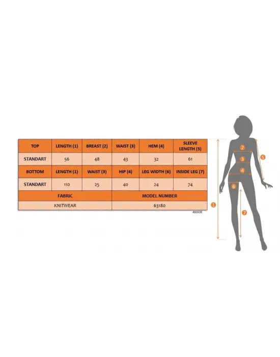 Kadın Uzun Kollu Yuvarlak Yaka Transparan Detaylı Triko Bluz Ve Pantolon Ikili Takım