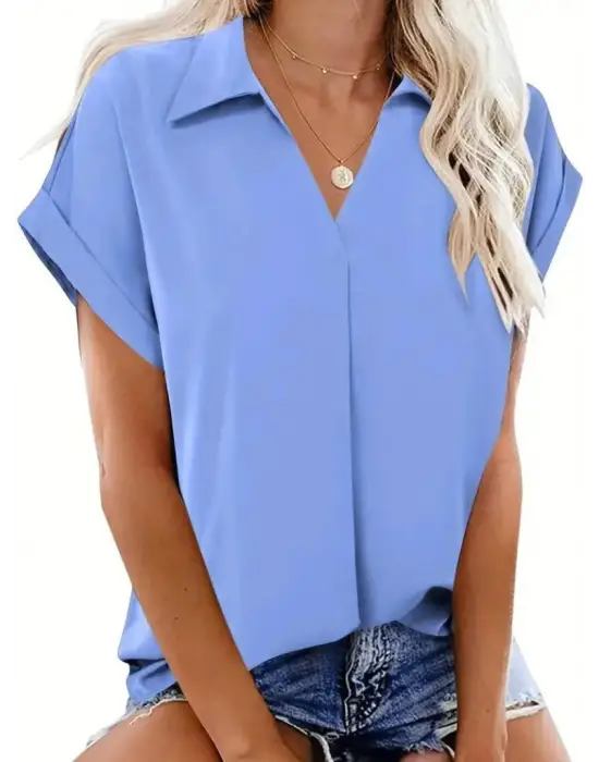 Omarı Sade Şıklıkta Kadın Uzun Bluz