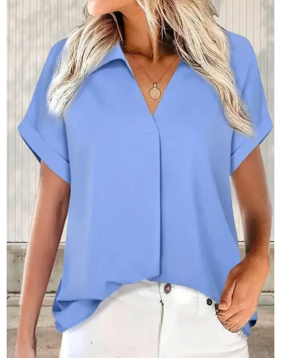 Omarı Sade Şıklıkta Kadın Uzun Bluz