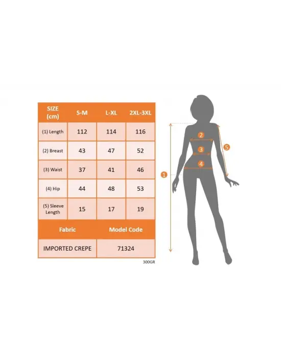 Kadın Yarım Ay Kollu Bisiklet Yaka Yandan Drapeli Ithal Krep Elbise