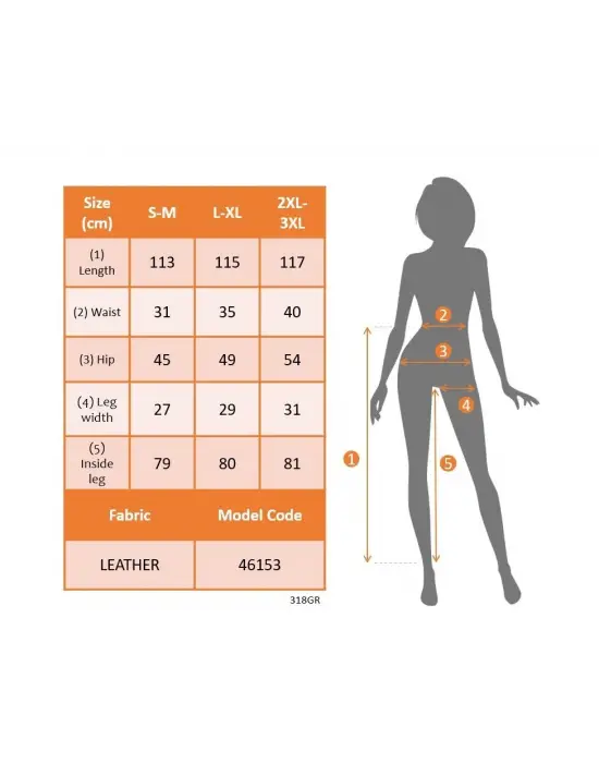 Kadın Yüksek Bel Beli Büzgülü Paçaya Doğru Geniş Deri Pantolon