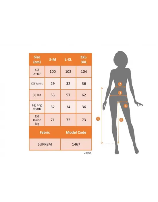 Omarı Yüksek Bel Leopar Desenli Süprem Pantolon