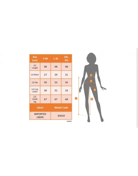 Kadın Yüksek Bel Cepli Rahat Kesim Ithal Krep Pantolon