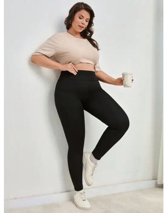 Kadın Yüksek Bel Dalgıç Spor Tayt