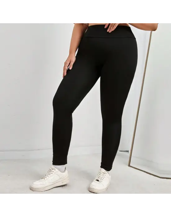 Kadın Yüksek Bel Dalgıç Spor Tayt