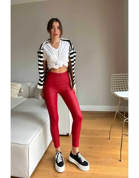 Kadın Yüksek Bel Içi şardonlu Fırsat ürün Toparlayıcı Tayt