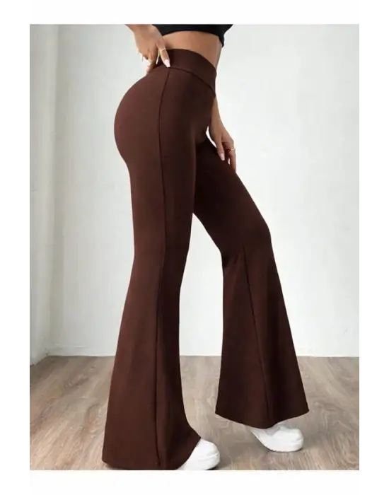 Kadın Yüksek Bel Ispanyol Paça Tayt