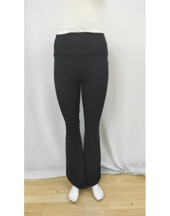 Kadın Yüksek Bel Ispanyol Paçalı Pantolon