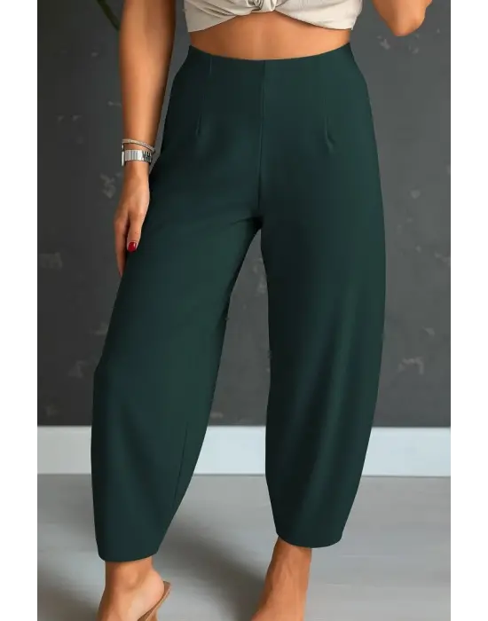 Kadın Yüksek Bel Krep Pantolon