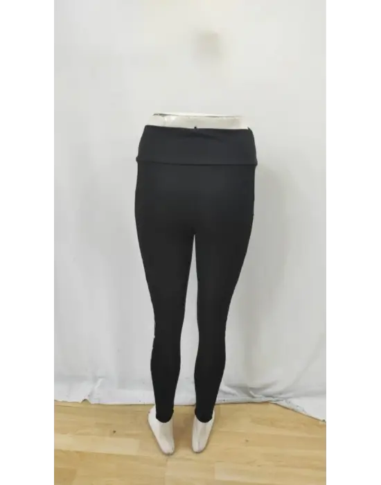 Yüksek Bel Leopar Desen Dalgıç Tayt Kadın Giyim