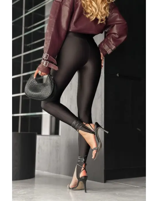 Yüksek Bel Altından Geçmeli Dalgıç Tayt