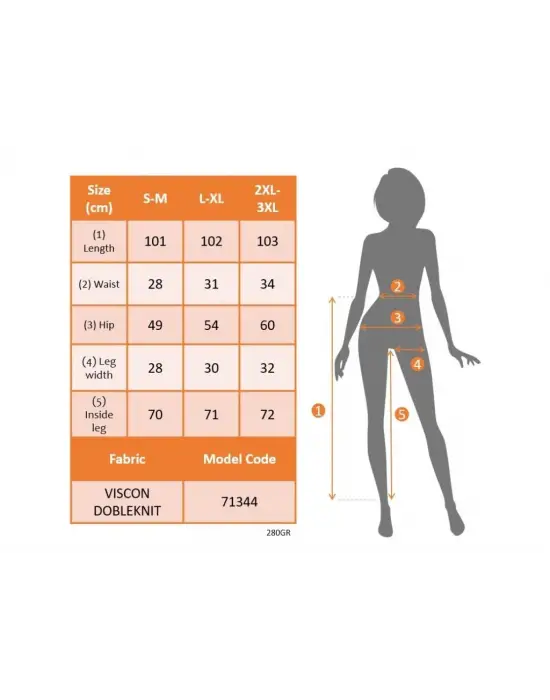 Kadın Yüksek Bel Yan şerit Detaylı Yırtmaçlı Viskon Iki Iplik Pantolon