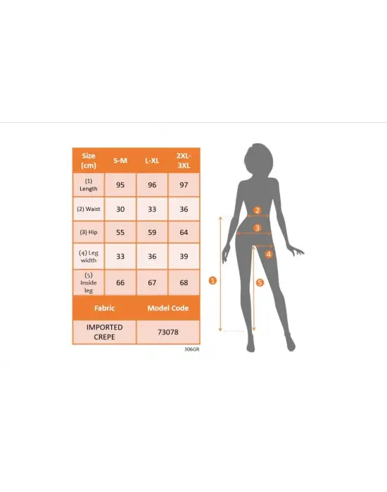 Kadın Yüksek Bel Yandan Cepli Düğme Detaylı Geniş Kesim Ithal Krep Pantolon