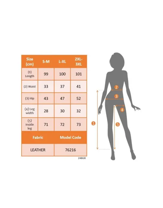 Kadın Yüksek Bel Yandan Yırtmaçlı Dantel Detaylı Deri Tayt