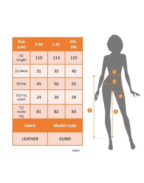 Kadın Yüksek Bel Yanlardan Püsküllü Deri Pantolon