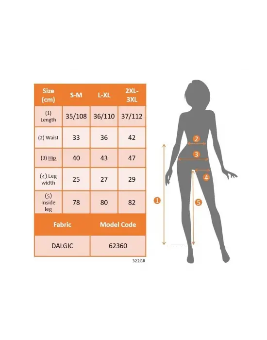 Kadın Yüksek Belli Yandan Büzgülü Paçaya Doğru Geniş Dalgıç Tayt