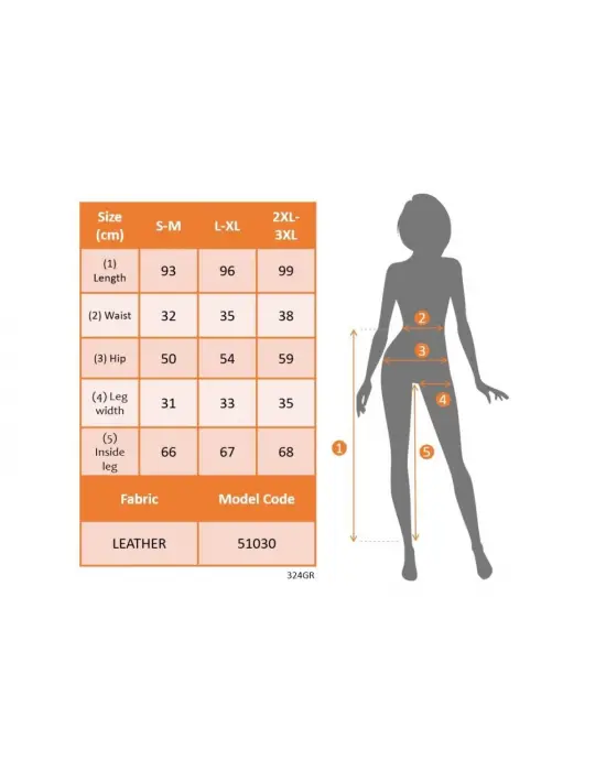 Kadın Yüksel Bel Bağcıklı Deri Pantolon