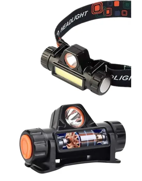 Kafa Lambası Çalışma Işığı Kafa Feneri Şarjlı Mıknatıslı Fenerli