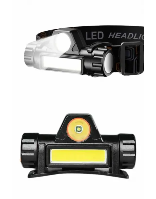 Kafa Lambası Çalışma Işığı Kafa Feneri Şarjlı Mıknatıslı Fenerli