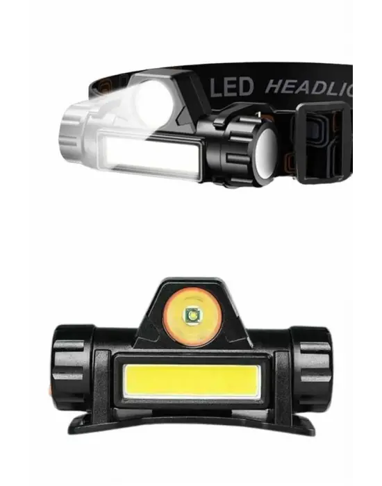 Kafa Lambası Çalışma Işığı Kafa Feneri Şarjlı Mıknatıslı Fenerli