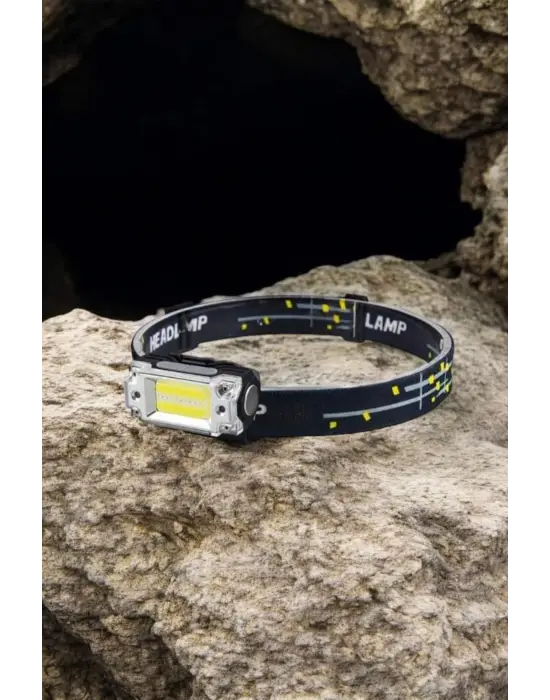 Kafa Lambası El Fenerli Kamp Lambası Usb Şarjlı Esnek Lamba