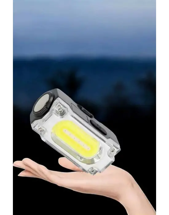 Kafa Lambası El Fenerli Kamp Lambası Usb Şarjlı Esnek Lamba