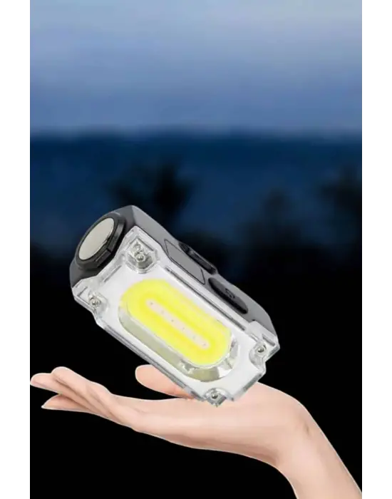 Kafa Lambası El Fenerli Kamp Lambası Usb Şarjlı Esnek Lamba