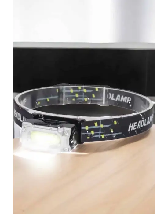 Kafa Lambası El Fenerli Kamp Lambası Usb Şarjlı Esnek Lamba