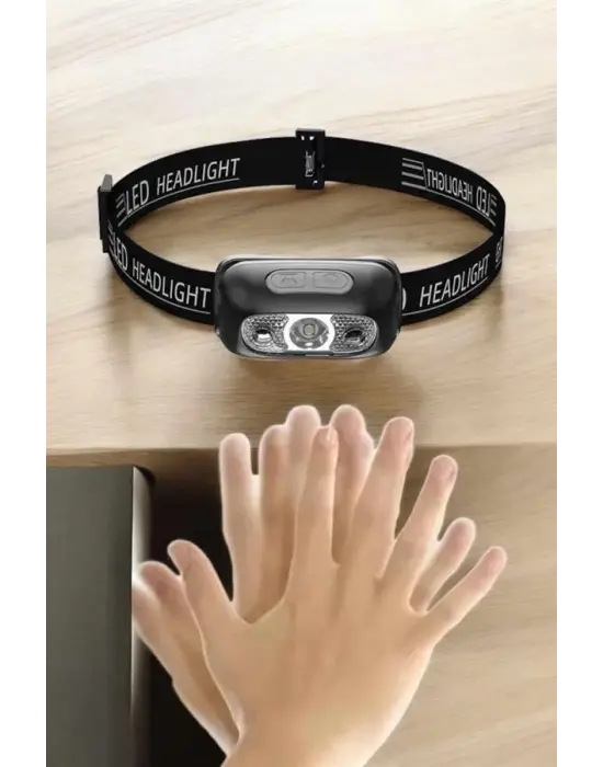 Kafa Lambası Kamp Lambası Led Işık Şarjlı Ayarlanabilir