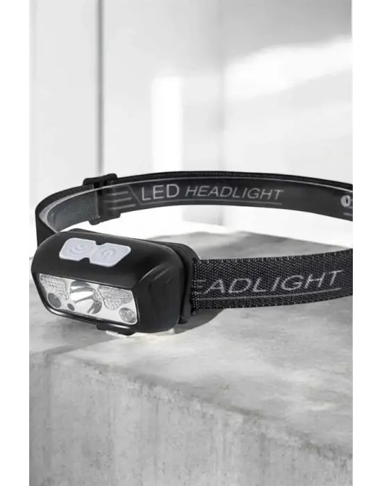 Kafa Lambası Kamp Lambası Sensörlü Şarjlı Ayarlanabilir