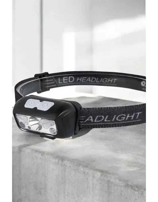 Kafa Lambası Kamp Lambası Sensörlü Şarjlı Ayarlanabilir