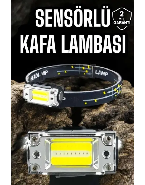 Kafa Lambası Led Fener Pratik Taşınabilir Ayarlanabilir Usb Şarjlı