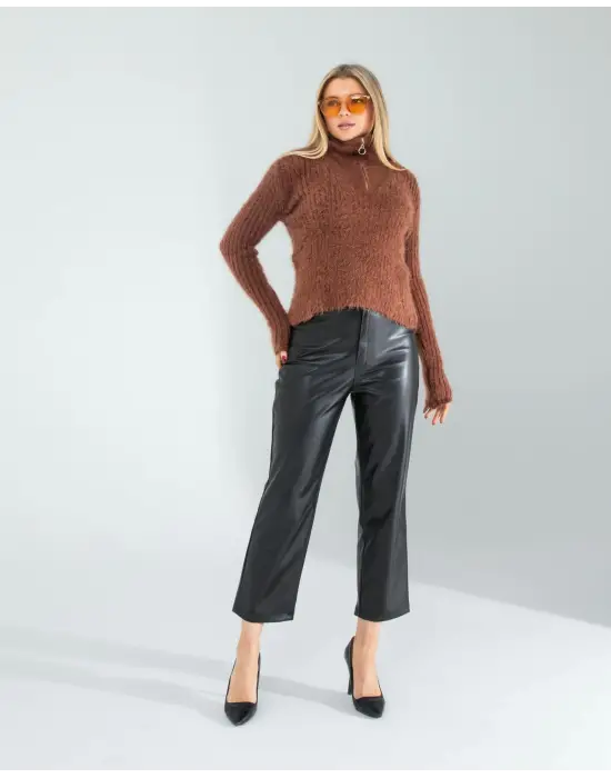 Göz Alıcı Fermuarlı Sakal Triko