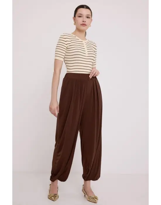 Kahverengi Şalvar Pantolon 6659