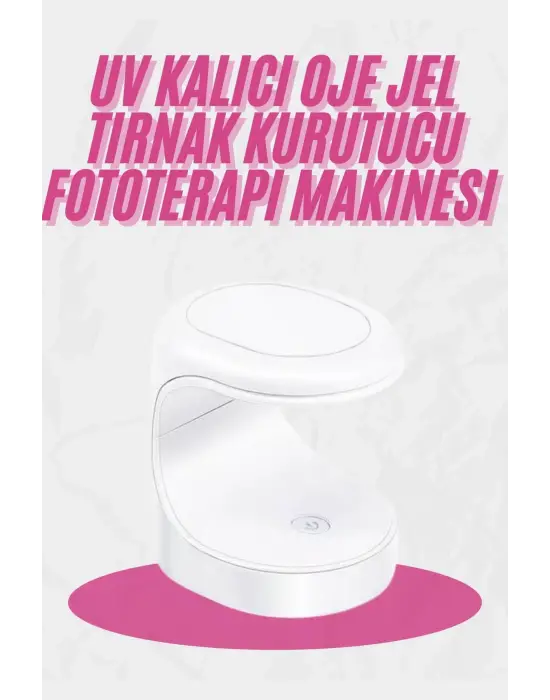 Kalıcı Oje Kurutucu Mini Uv Işınlı Taşınabilir Hızlı Ve Pratik Oje Kurutucu