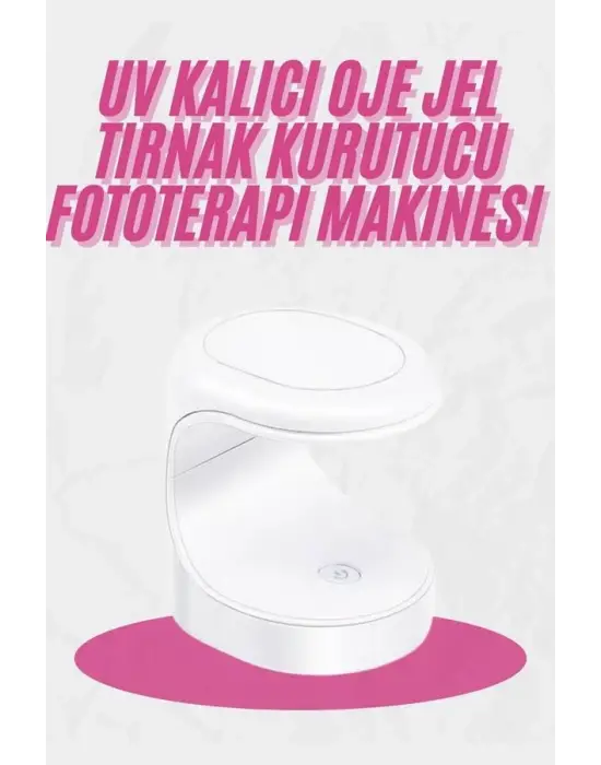 Kalıcı Oje Kurutucu Mini Uv Işınlı Taşınabilir Hızlı Ve Pratik Oje Kurutucu