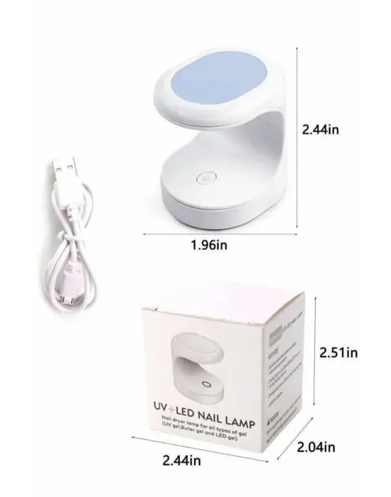 Kalıcı Oje Kurutucu Uv Led Teknolojisi Taşınabilir Mini Tırnak Kurutucu
