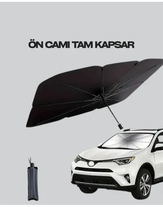 Kalın Kumaşlı Ön Cam Güneşliği – Solmaz, Deforme Olmaz, Uzun Ömürlü