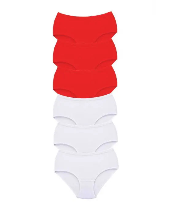 Omarı Yüksek Bel Kalın Lastik Külot Seti